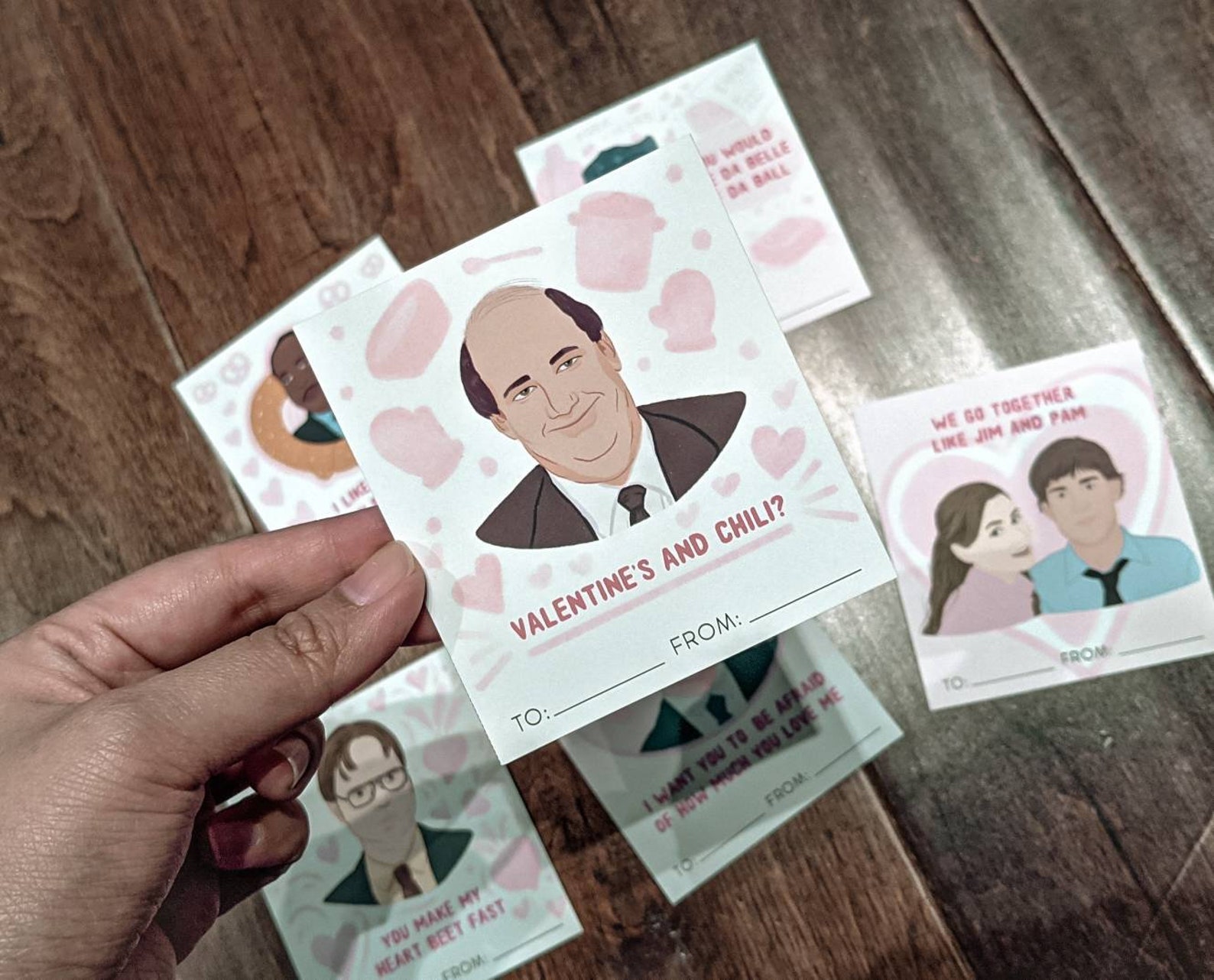 The Office Inspired Printable Mini Valentine's Day Cards, Instant ...
