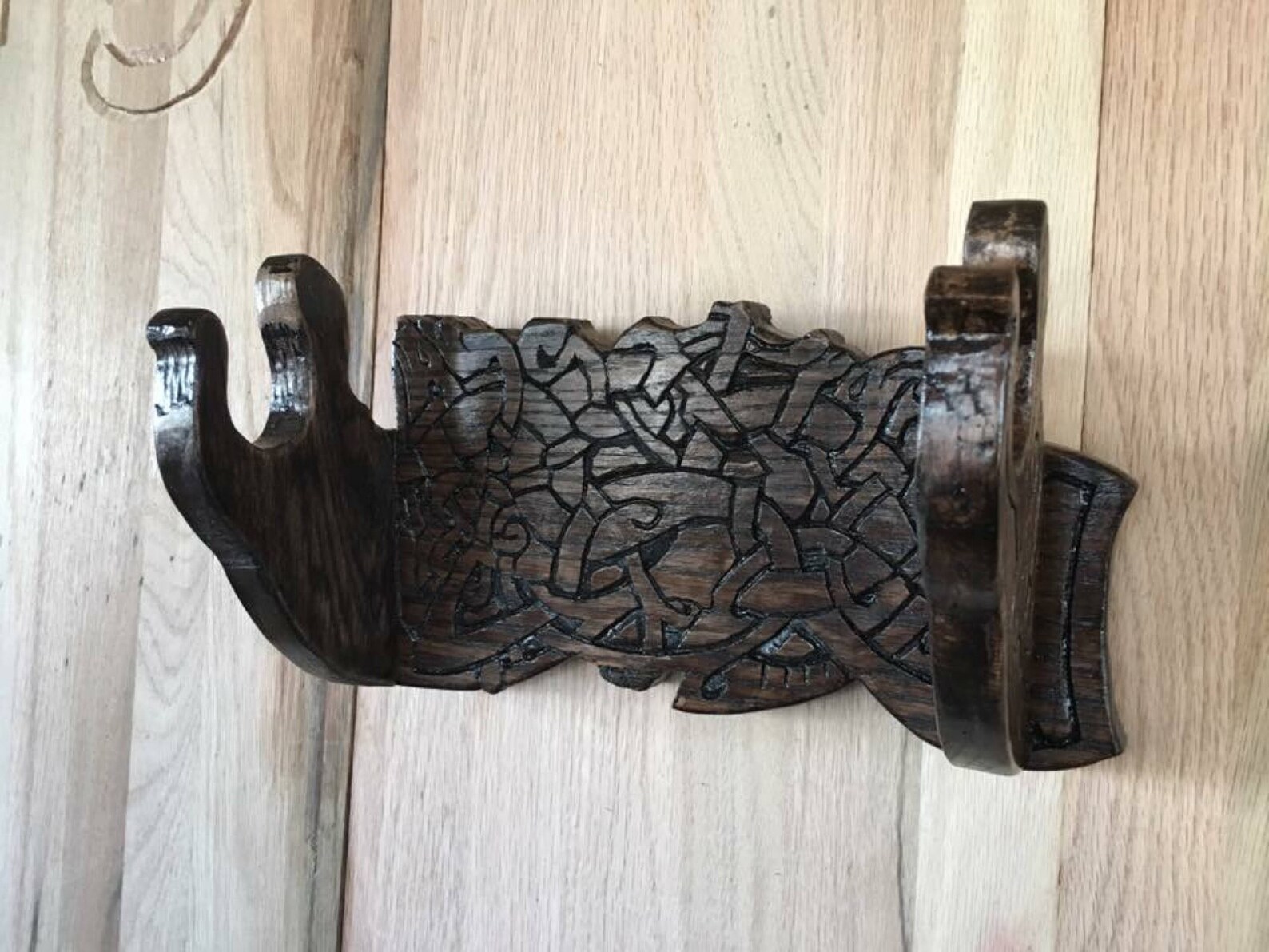 Wall Mounted Norse Weapon Holder Etsy