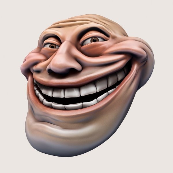 Scary Big Troll Cursed Face (Big Head)