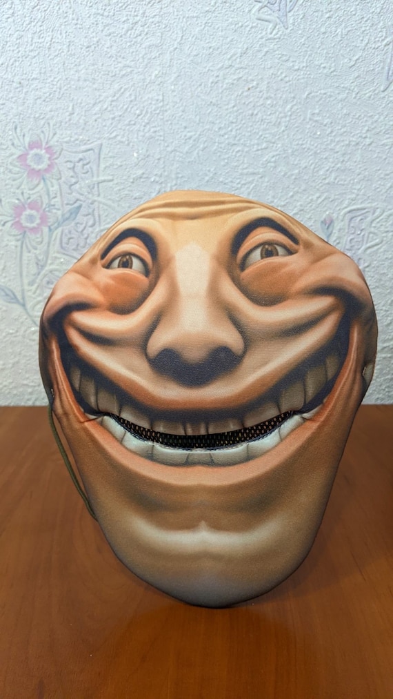 Trollface. Internet troll 3d illustration Stock Illustration