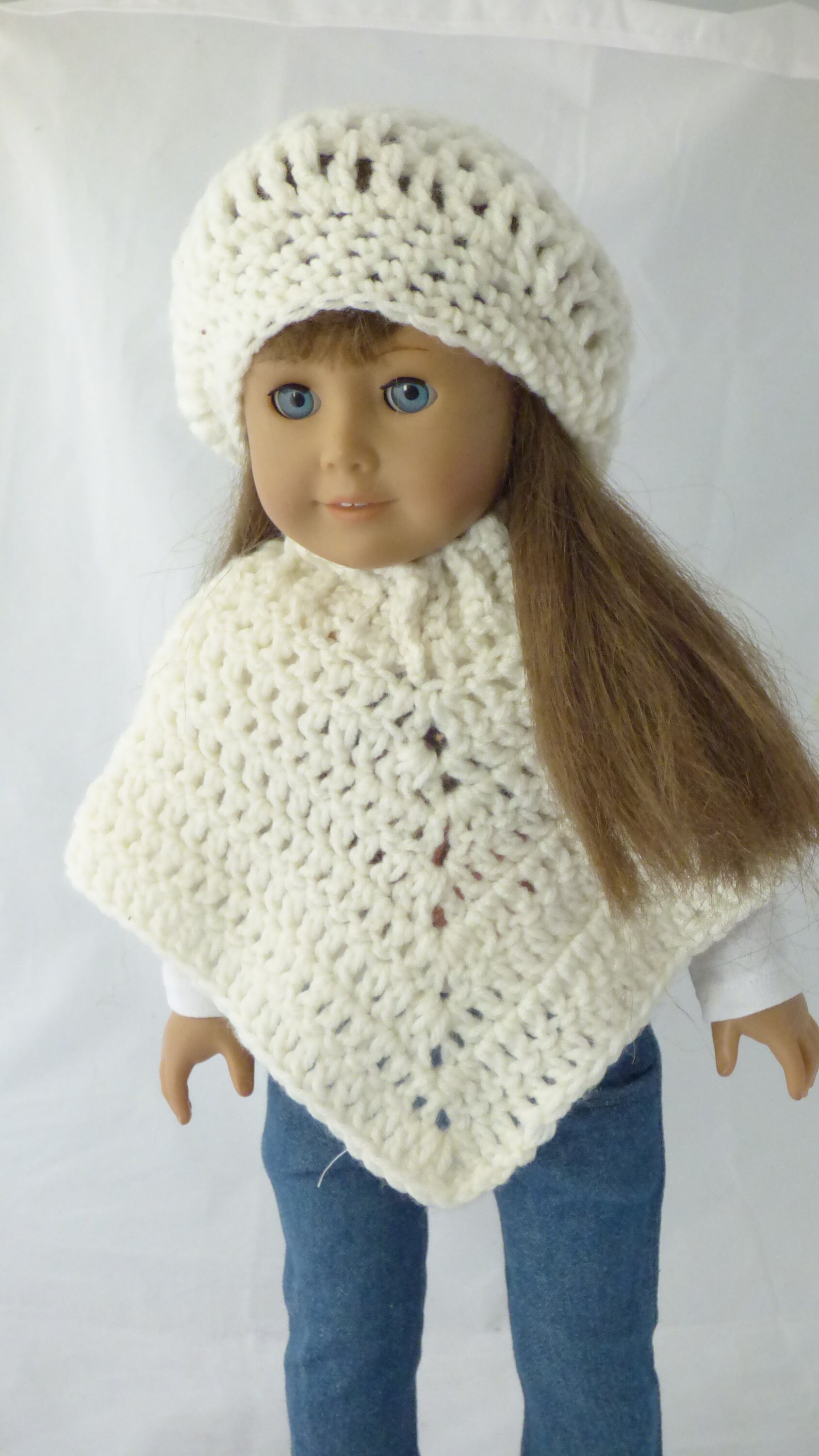 18 Inch Doll Crocheted Shawl with Matching Beret Several Etsy