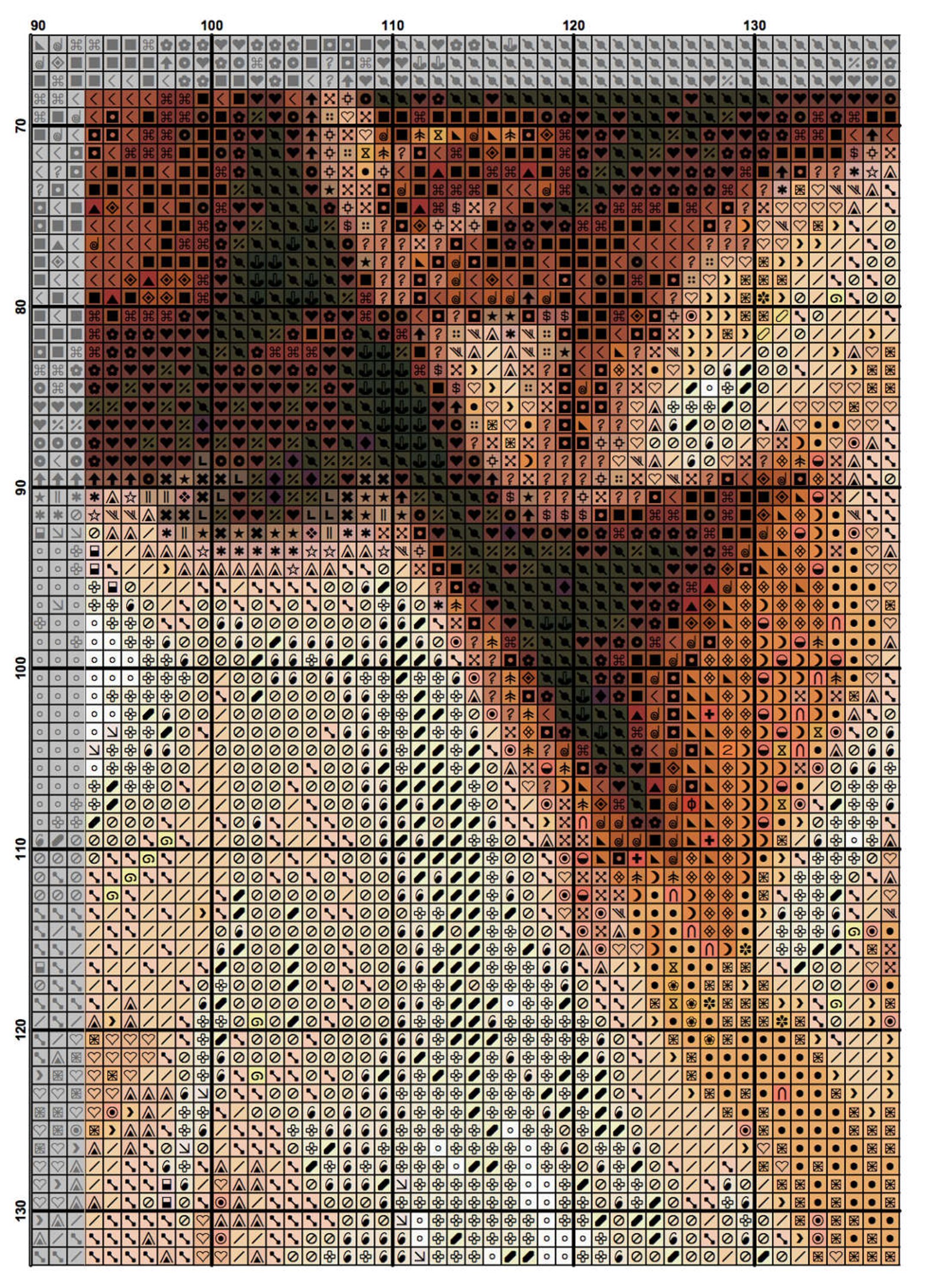 Cross Stitch Pattern People Large Cross Stitch Chart Love - Etsy