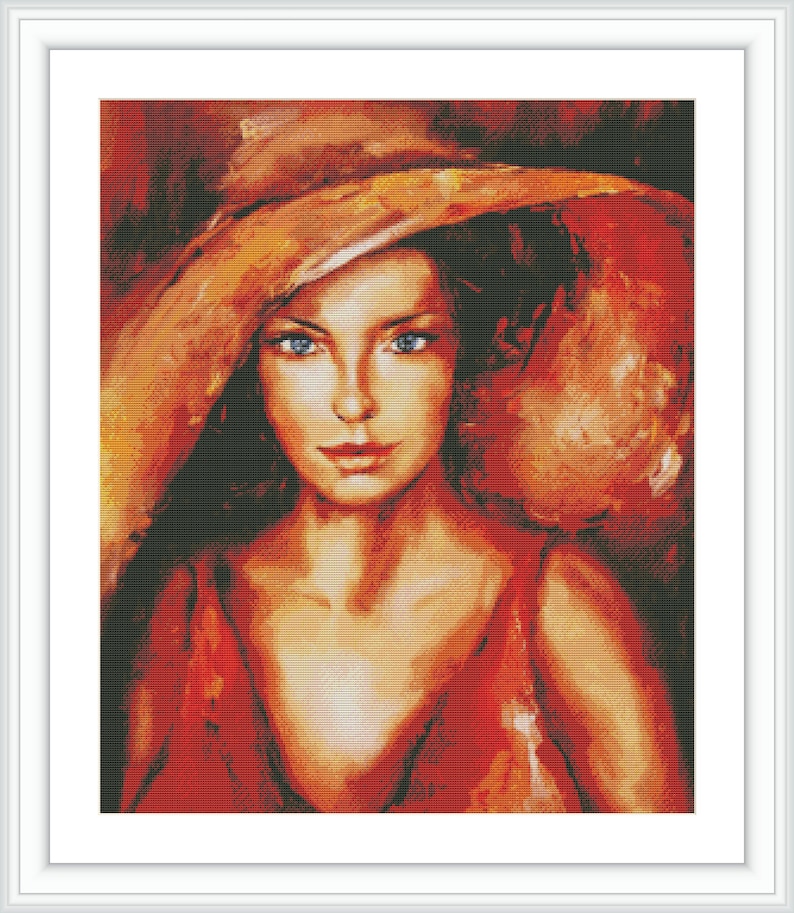 Counted Cross Stitch Pattern Large Cross Stitch Chart Etsy