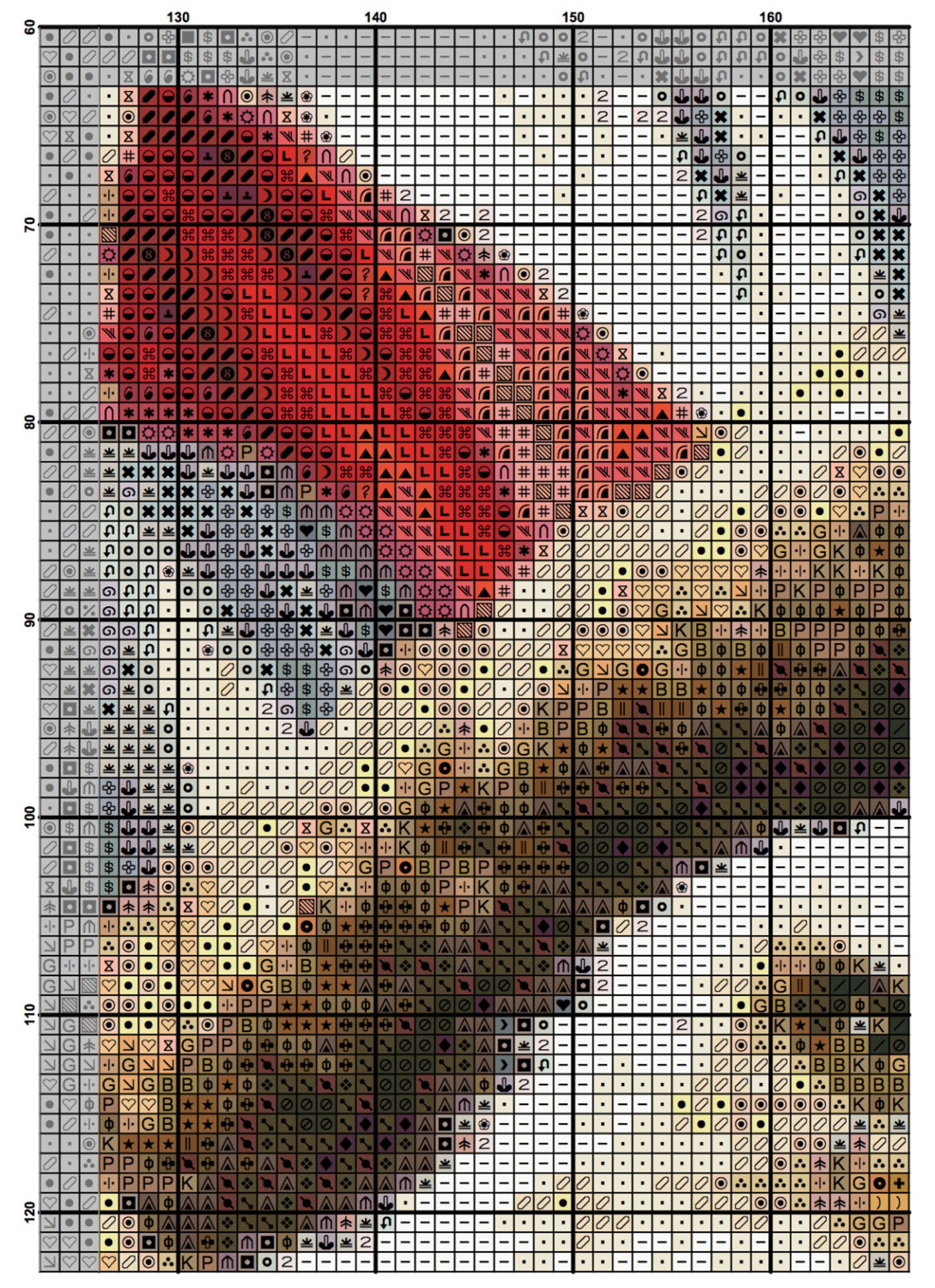 Patriotic Counted Cross Stitch Pattern Large Cross Stitch Etsy