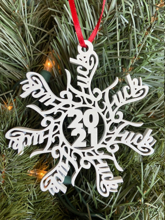 Funny Christmas Ornament,fuck Snowflake Christmas Ornament,perfect