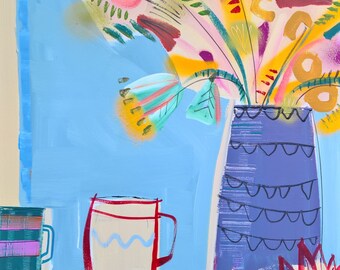still life with flowers