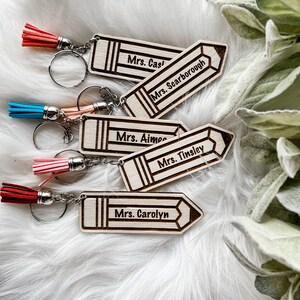 Teacher Pencil Keychain