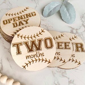Baseball Baby Milestone Set