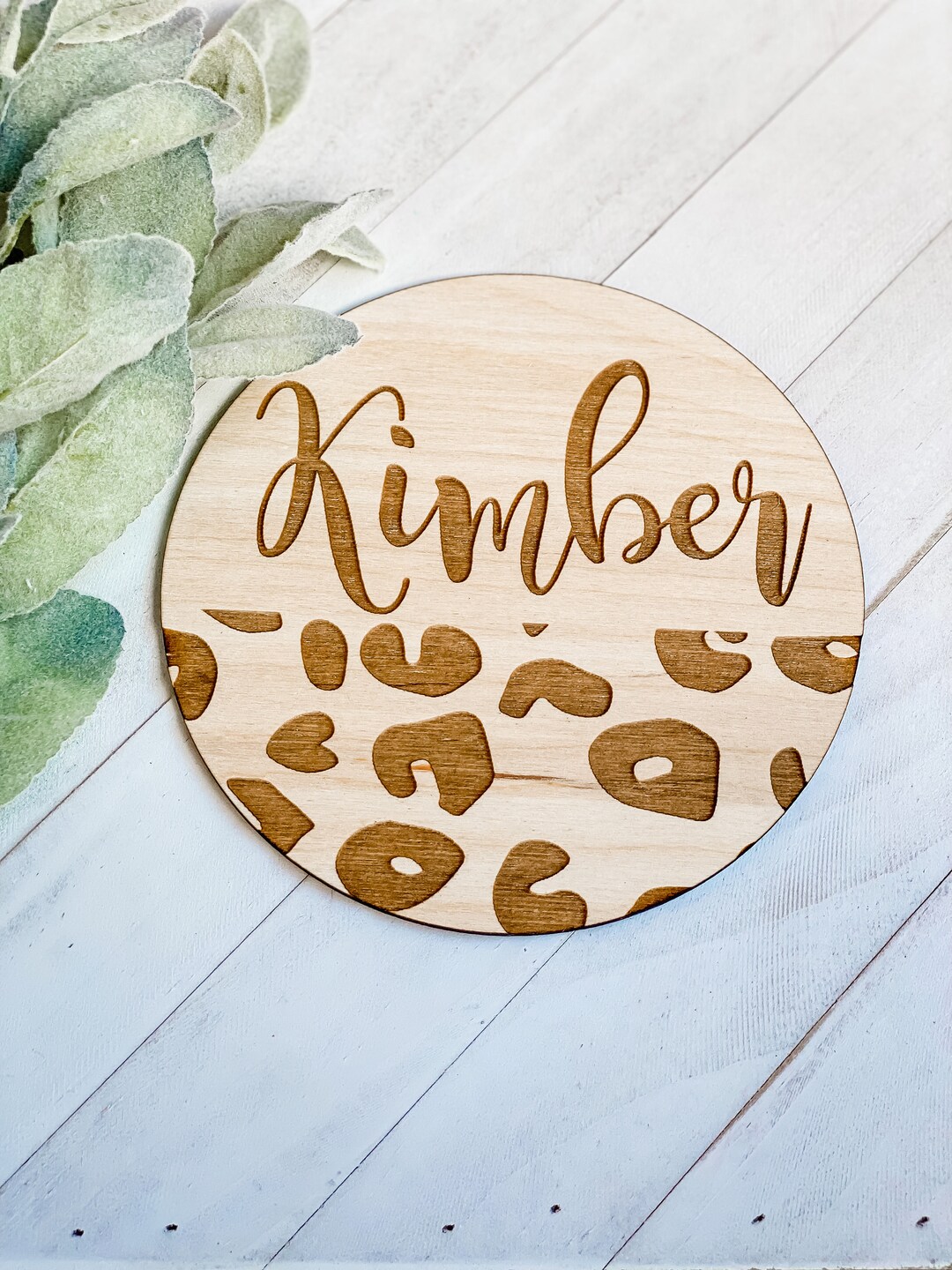 Custom Baby Sign Cheetah Print - Etsy