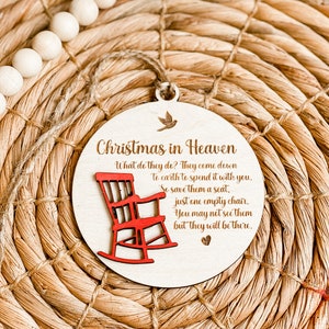 Christmas in heaven ornament