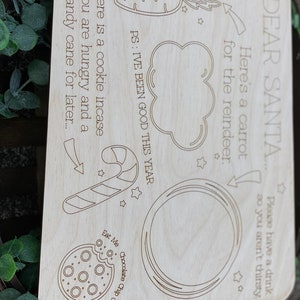 Scored Santa cookie tray