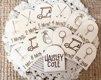 Golf Monthly Baby Milestone Markers