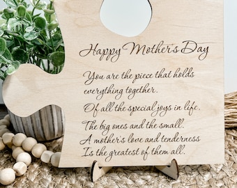 Mother's Day Puzzle Sign