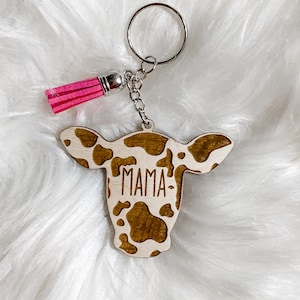 Cow Keychain