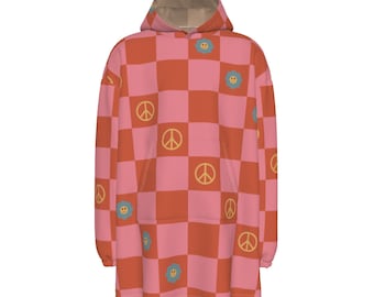 Manta con capucha de forro polar Sherpa Peaceful Comfort