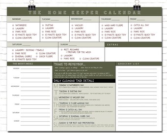 chore chart husband and wife The Home Keeper Calendar. Household Planner. Household Chore List. Motivated Moms. Organized Home. Instant Download. {DIGITAL FILE}