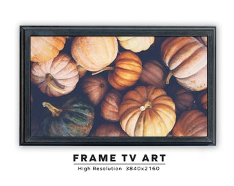 Samsung Frame TV Art. Pumpkins. Instant Digital Download. Frame TV Size 3840 x 2160. Fall Autumn Art Print.