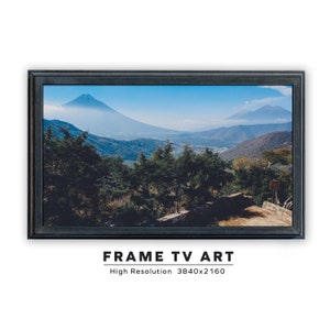 Samsung Frame TV Art. Instant Download. Guatemala. Instant Digital Download. Frame TV Size 3840 x 2160. Mountain Range Landscape Art Print.