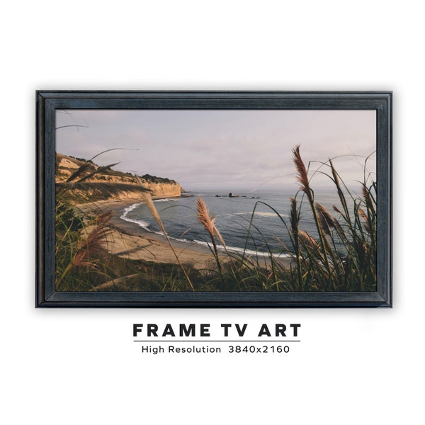 Samsung Frame TV Art. Pacific Coast. Instant Digital Download. Frame TV Size 3840 x 2160. Ocean Art Print for the Frame TV.