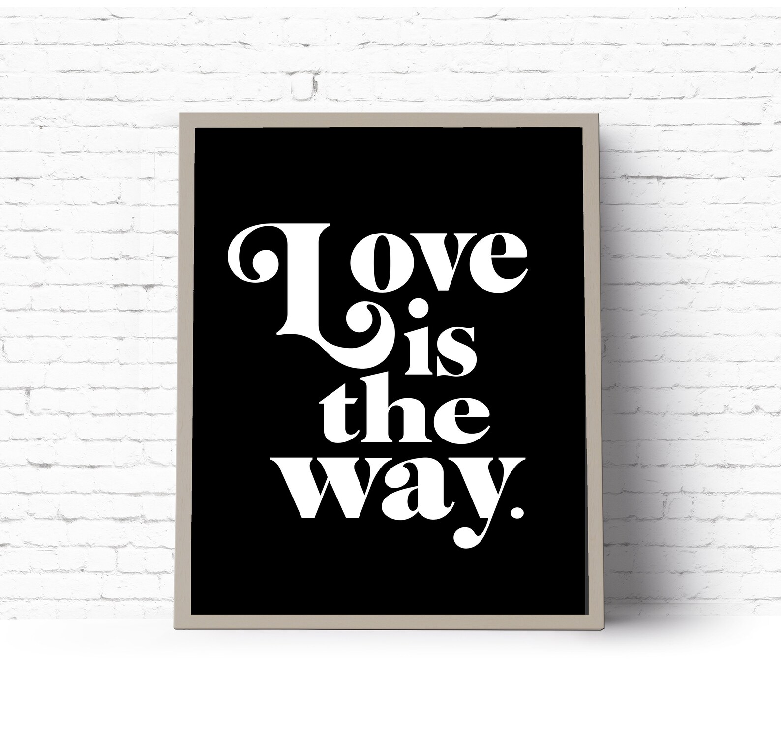 Love is the Way. Art Print. Instant Download Printable Art. Etsy