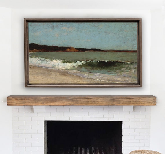 Winslow Homer Samsung Frame TV Art Eagle Head Massachusetts Vintage Landscape Painting for The Frame TV.