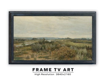 Samsung Frame TV Art. Vintage Landscape Painting. Instant Digital Download. Frame TV Size 3840 x 2160.
