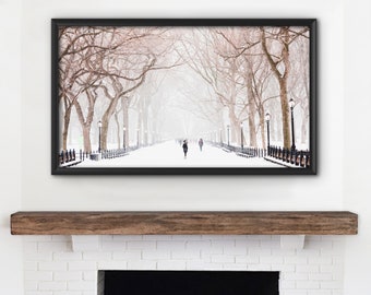 Samsung Frame Tv Art Snowy Central Park Winter Snow Art Etsy Samsung Frame Tv Art Snowy Central Park Winter Snow Art Etsy