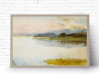 Art Print. Seashore In The Evening. Albert Edelfelt. Vintage Painting. Instant Download Printable Art.