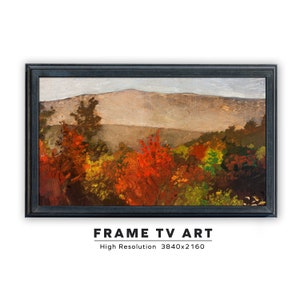 Samsung Frame TV Art. Autumn Treetops. Winslow Homer. Vintage Landscape Painting. Instant Digital Download. Frame TV Size 3840 x 2160.