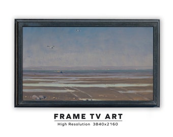 Vintage Spring Landscape Painting. Samsung Frame TV Art. Instant Digital Download. Frame TV Size 3840 x 2160.