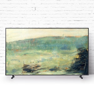 Winslow Homer Samsung Frame TV Art Eagle Head Massachusetts Vintage Landscape Painting for The Frame TV.