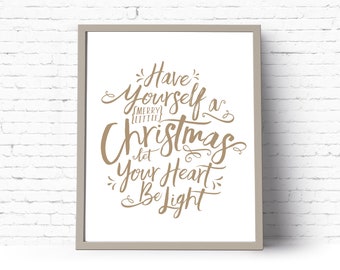Christmas Printable Have Yourself a Merry Little Christmas - Etsy