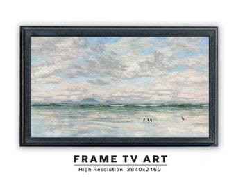 Vintage Summer Landscape Painting. A Summer Day. Samsung Frame TV Art. Instant Digital Download. Frame TV Size 3840 x 2160.