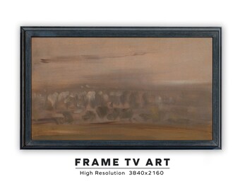 Samsung Frame TV Art. Trees. Abstract Vintage Vintage Landscape Painting. Instant Digital Download. Frame TV Size 3840 x 2160.