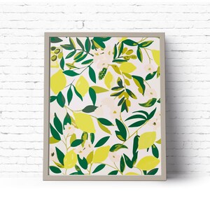 Instant Download Printable Art. Lemon Drop Art Print. Wallpaper Print. The Textile Collection. {DIGITAL PRINT}