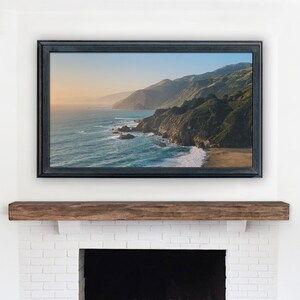 Samsung Frame TV Art. California Coast. Instant Digital Download. Frame TV Size 3840 x 2160. Pacific Ocean Art Print for the Frame TV. image 2