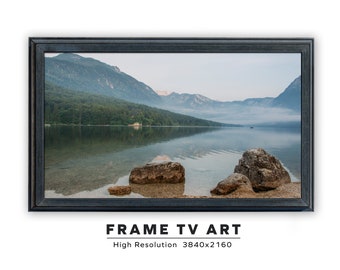 Samsung Frame TV Art. Lake Bohinj. Instant Digital Download. Frame TV Size 3840 x 2160. Lake Photography Art Print for the Frame TV.
