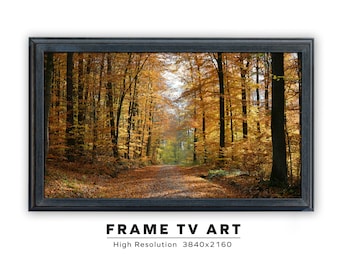Samsung Frame TV Art. Autumn. Instant Digital Download. Frame TV Size 3840 x 2160. Fall Foliage Landscape Art Print.