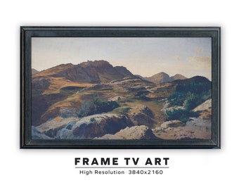 Samsung Frame TV Art. In The Foothills. Autumn Landscape. Vintage Landscape Painting. Instant Digital Download. Frame TV Size 3840 x 2160.