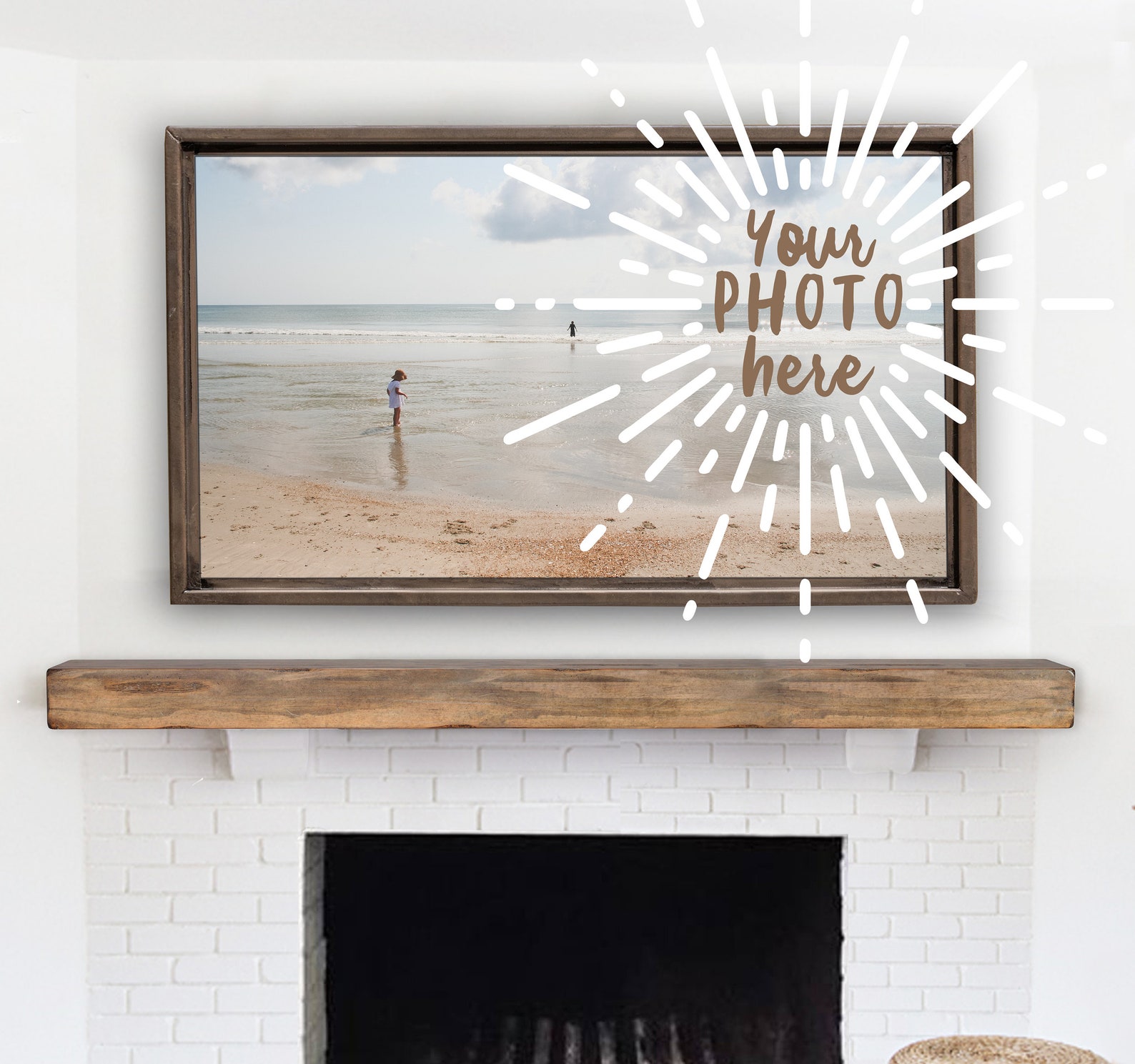 Custom Frame TV Art. Personalized Photo resized to fit your Etsy