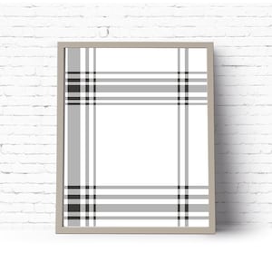 Instant Download Printable Art. Gray Plaid Art Print. Plaid Wallpaper Pattern Wall Decor. {DIGITAL PRINT}