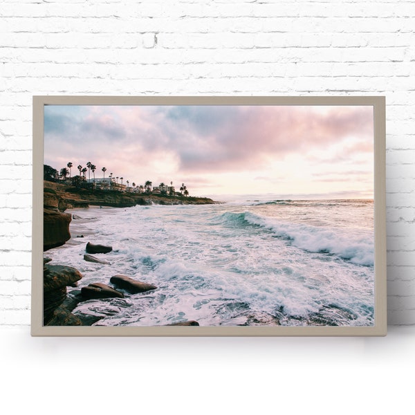 Instant Download Printable Art. Photography. San Diego Sunset. California Coast Art Print. Digital Print.