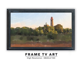 Samsung Frame TV Art. Lighthouses. Watercolor Vintage Painting Frame TV Art. Instant Digital Download. Frame TV Size 3840 x 2160.