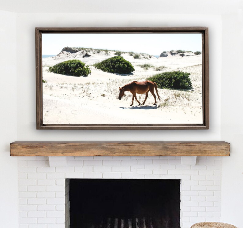 Corolla Atlantic Ocean Art Print for The Frame TV. Outer Banks OBX Wild Horse Samsung Frame TV Art North Carolina