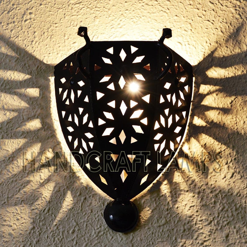 Iron Wall Sconce of Medieval Style Etsy
