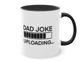 Dad Joke Loading, Two-Tone Coffee Mug, 11oz