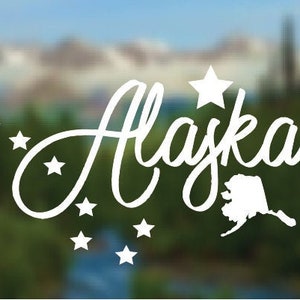 Alaska Decal | Alaska Sticker | Yeti Decal | Laptop Sticker