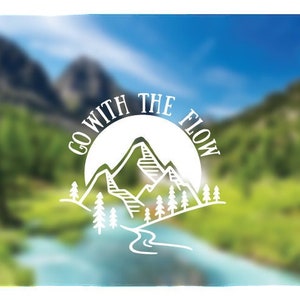 Go With The Flow Decal | Go With The Flow Sticker