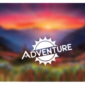 Adventure Decal | Adventure Sticker | Sun Decal | Sun Sticker