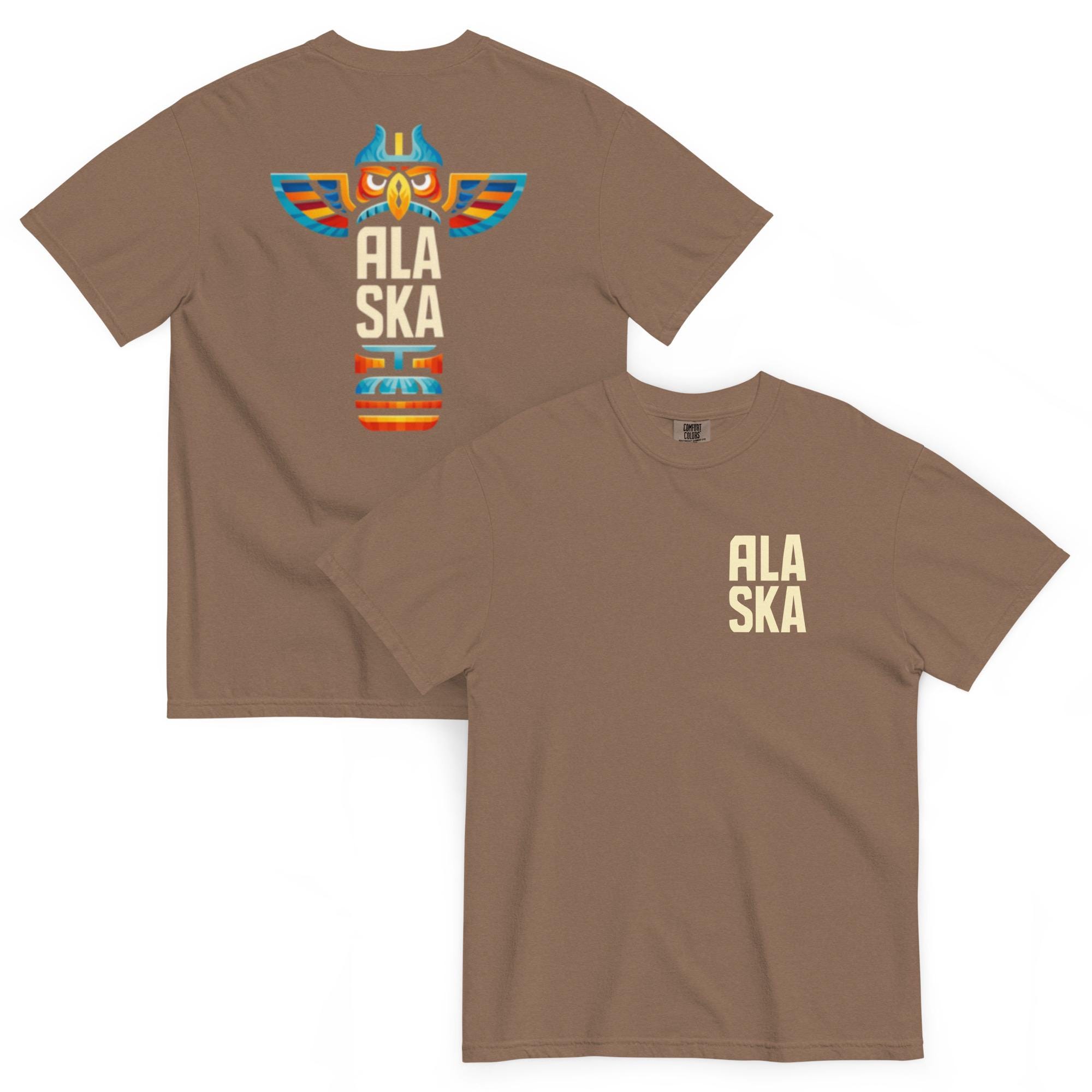 Alaska Graphic T Shirt | Minimalist Travel Tee | Outdoor Adventure